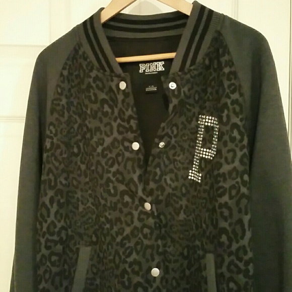 Victoria's Secret Jackets & Blazers - Victorias Secret animal print bling jacket